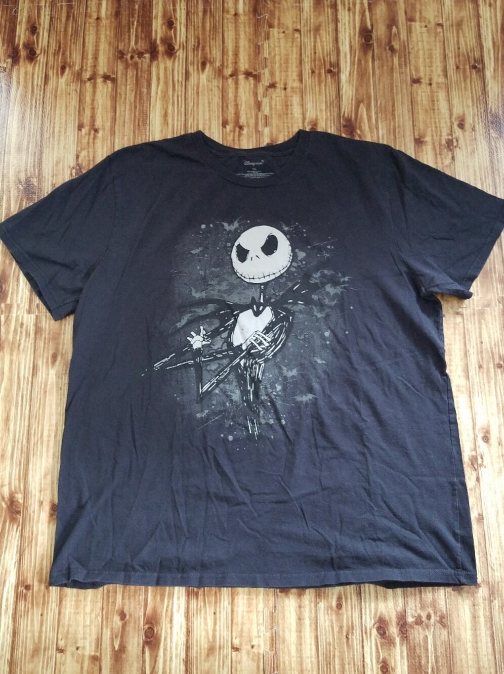 Disney Store Nightmare Before Christmas Jack Skellington 2XL Black Graphic Tee